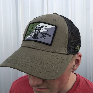 North Face Cap - Burnt Olive/Asphalt Grey - Camo Dog Patch