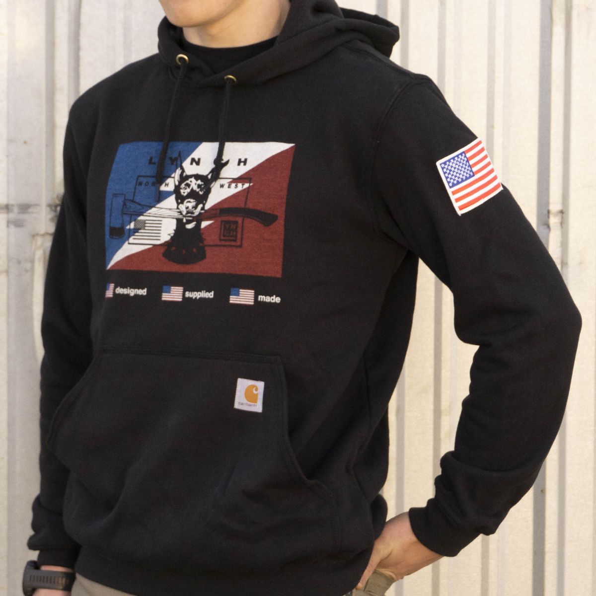 Carhartt flag hoodie best sale