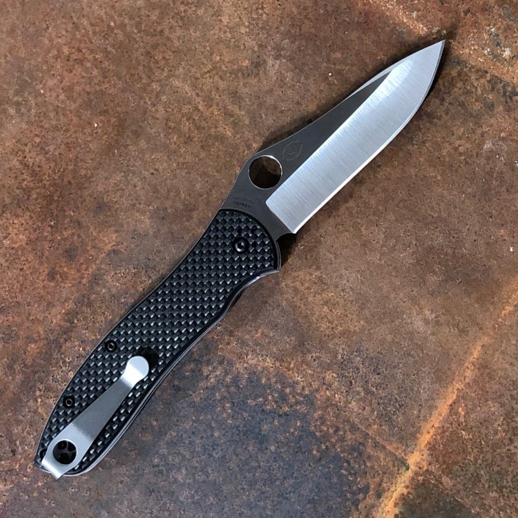 Coltellino tascabile Spyderco nero modello Ladybug - Armeria Metelli