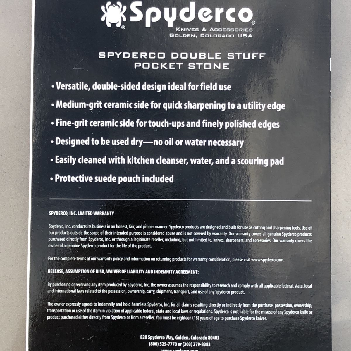 Spyderco DoubleStuff Pocket Stone Knife Sharpening System