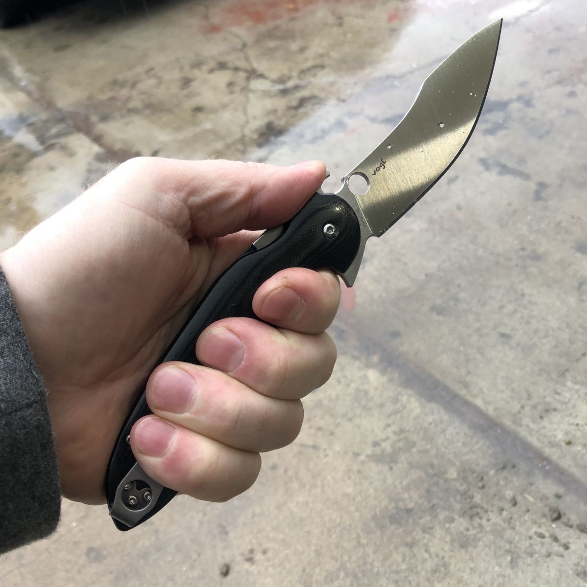 Spyderco Tropen Black G10 Satin S30V Blade Deep Carry Titanium Clip