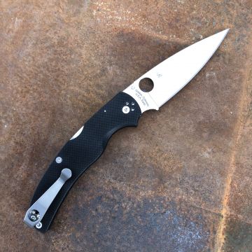 Spyderco Native Chief Black G10 Scales S30V Blade Deep Carry Titanium Clip