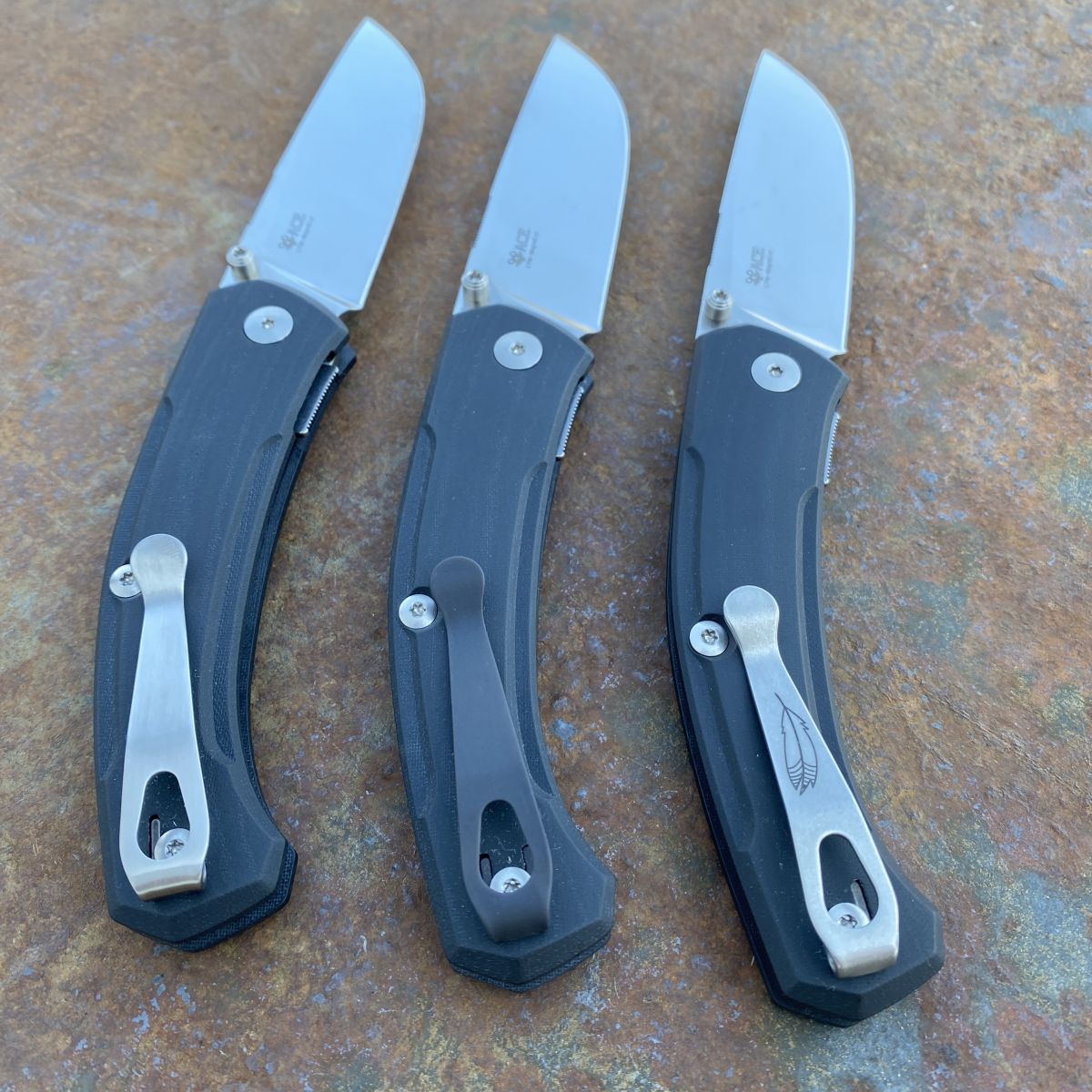 GiantMouse Knives - ACE Iona in Aluminum! Launch today Friday at 9 PST!  Light but strong, with a nested liner-lock and a solid stainless wire clip,  the Iona is the perfect EDC