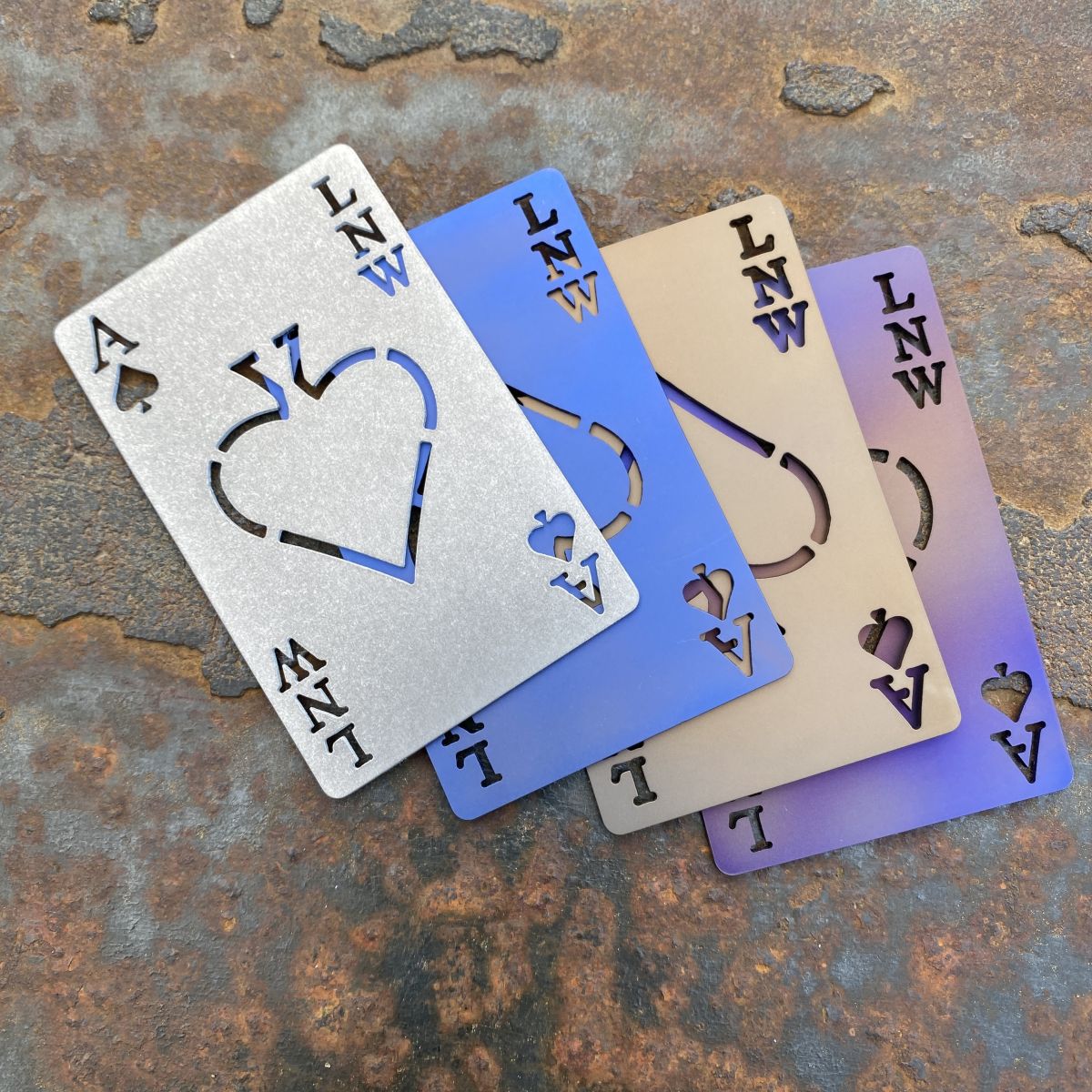 Titanium playing online cards