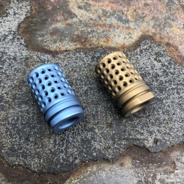 Small Caliber Grooved Titanium Bead