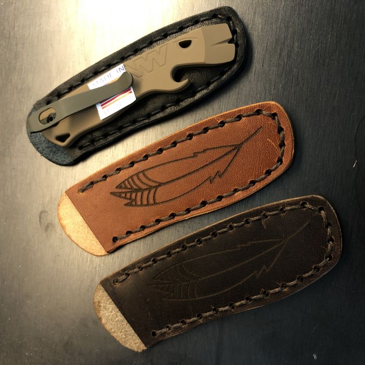 Small Prybar Leather Carry Slips