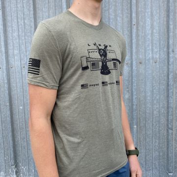 Volunteer Military Green Stealth Dog Tri Tee