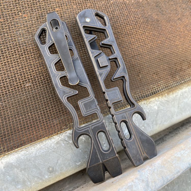 All Access Pass v1.8 "Ultralight" Limited Run Battle Black and Bronze Titanium Prybars