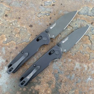 Kershaw Bel-Air Dura-Lock Black Aluminum Part Serrated PVD Magnacut Blade Deep Carry Titanium Clip