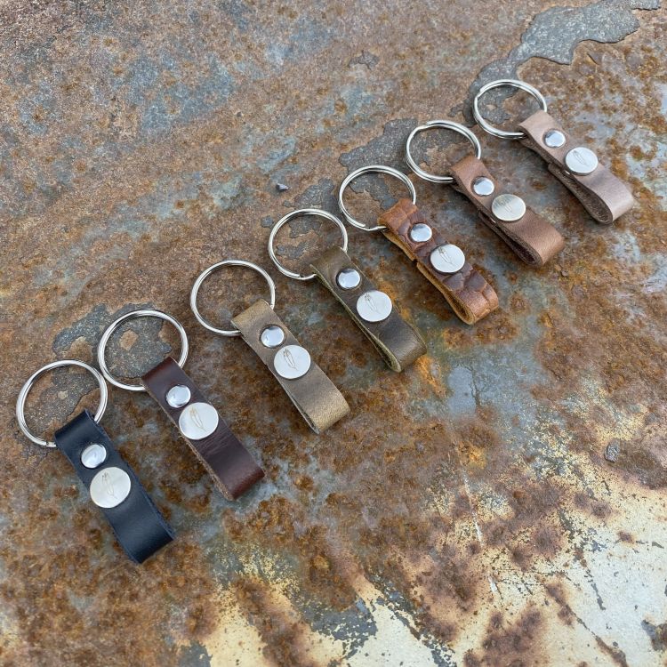 Leather Prybar Key Chains
