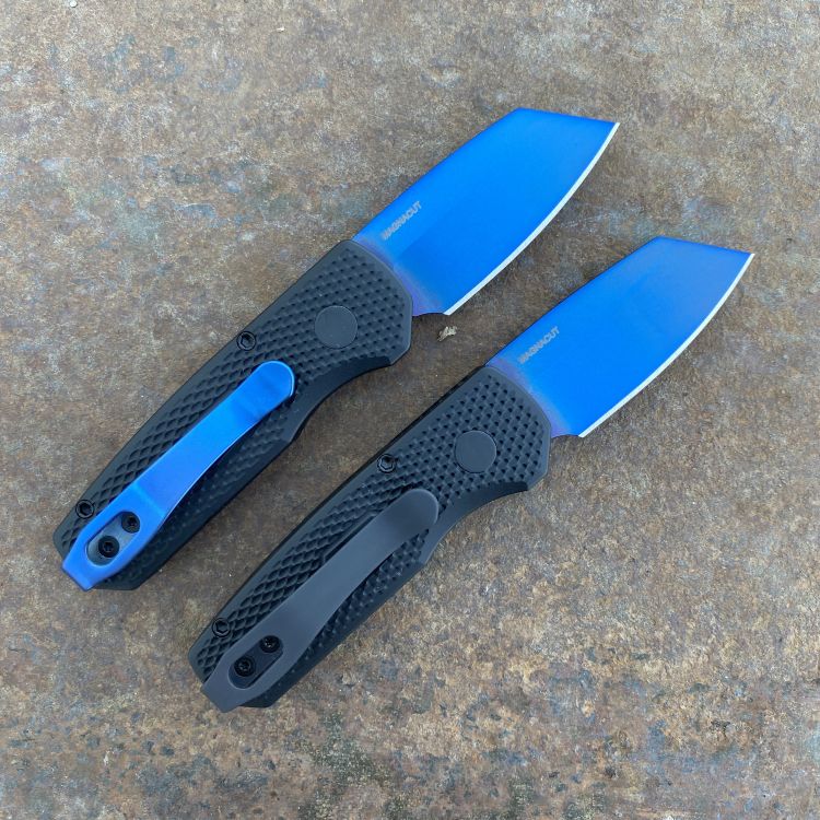 Pro-Tech Runt 5 Auto Black Aluminum REV Tanto Sapphire Magnacut Blade Deep Carry Titanium Clip