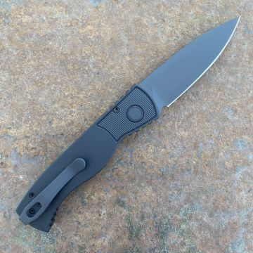 Pro-Tech TR-2 Operator Auto Black Aluminum DLC Magnacut Blade Deep Carry Titanium Clip