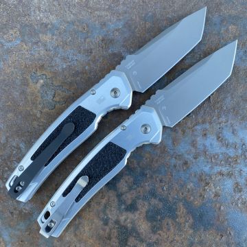 Kershaw Launch 16 Auto Raw Aluminum With Black Inlay Gray CPM M4 Blade Deep Carry Titanium Clip