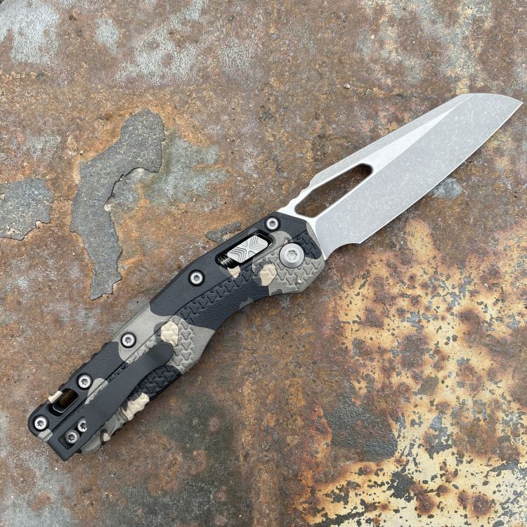 Microtech MSI Ram-Lok Tactical Camo Polymer Apocalytpic M390 Deep Carry Titanium Clip